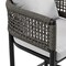 Armen Living Felicia Outdoor Patio 5-Piece Bar Table Set in Aluminum with Gray Rope and Cushions 840254333130 - alternate 6